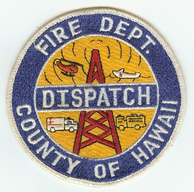 County of Hawaii Fire Dept Dispatch
Thanks to PaulsFirePatches.com for this scan.
Keywords: department communications