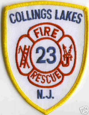 Collings Lakes Fire Rescue
Thanks to Brent Kimberland for this scan.
Keywords: new jersey 23