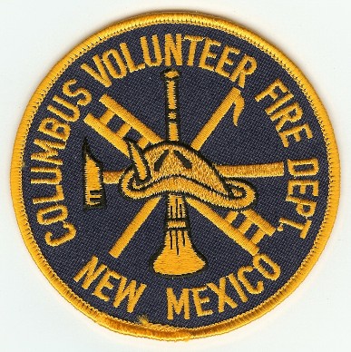 Columbus Volunteer Fire Dept
Thanks to PaulsFirePatches.com for this scan.
Keywords: new mexico department