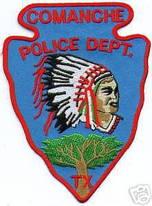 Comanche Police Dept (Texas)
Thanks to apdsgt for this scan.
Keywords: department