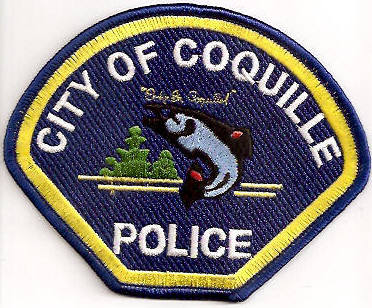Coquille Police
Thanks to EmblemAndPatchSales.com for this scan.
Keywords: oregon city of