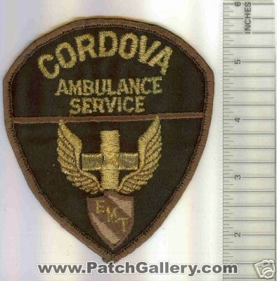 Cordova Ambulance Service EMT (New Mexico)
Thanks to Mark C Barilovich for this scan.
Keywords: ems