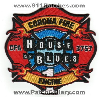 Corona Fire Department Engine 1 (California)
Thanks to PaulsFirePatches.com for this scan.
Keywords: dept. cfa iaff local 3757