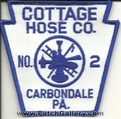 Cottage Fire Hose Company Number 2 Carbondale (Pennsylvania)
Thanks to Mark Hetzel Sr. for this scan.
Keywords: co. no. #2 pa.