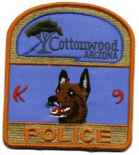 Cottonwood Police K-9 (Arizona)
Thanks to BensPatchCollection.com for this scan.
Keywords: k9