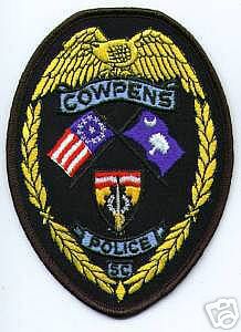 Cowpens Police (South Carolina)
Thanks to apdsgt for this scan.
