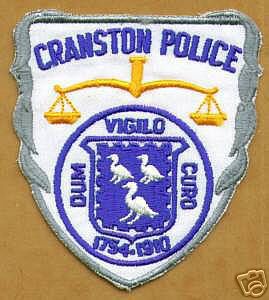Cranston Police (Rhode Island)
Thanks to apdsgt for this scan.
