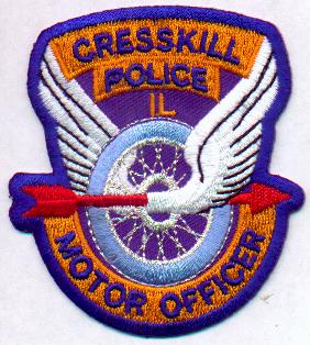 Cresskill Police Motor Officer
Thanks to EmblemAndPatchSales.com for this scan.
Keywords: illinois