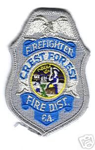 Crest Forest Fire Dist Firefighter
Thanks to Mark Stampfl for this scan.
Keywords: california district