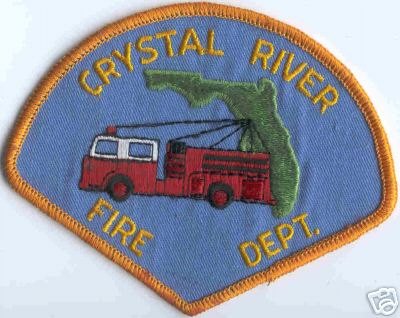 Crystal River Fire Dept
Thanks to Brent Kimberland for this scan.
Keywords: florida department