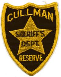 Cullman County Sheriff's Dept Reserve (Alabama)
Thanks to BensPatchCollection.com for this scan.
Keywords: sheriffs department