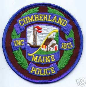 Cumberland Police (Maine)
Thanks to apdsgt for this scan.

