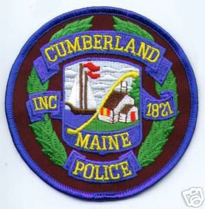Cumberland Police (Maine)
Thanks to apdsgt for this scan.
