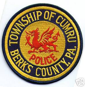 Cumru Township Police (Pennsylvania)
Thanks to apdsgt for this scan.
County: Berks
Keywords: of