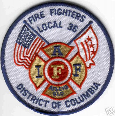 District of Columbia Fire IAFF Local 36
Thanks to Brent Kimberland for this scan.
Keywords: washington dcfd department fighters