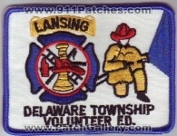 Delaware Township Volunteer Fire Department (Kansas)
Thanks to Dave Slade for this scan.
Keywords: twp. f.d. fd dept. lansing