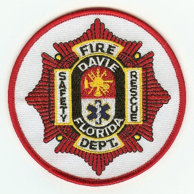 Davie Fire Dept
Thanks to PaulsFirePatches.com for this scan.
Keywords: florida department rescue