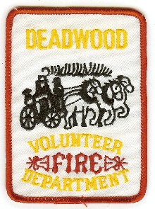 Deadwood Volunteer Fire Department
Thanks to PaulsFirePatches.com for this scan.
Keywords: south dakota