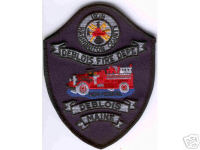 Deblois Fire Dept
Thanks to Brent Kimberland for this scan.
Keywords: maine department