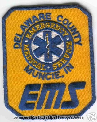 Delaware County Emergency Medical Service
Thanks to Brent Kimberland for this scan.
Keywords: indiana ems muncie