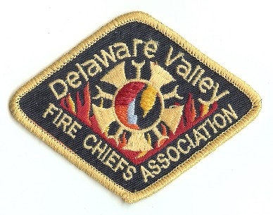 Delaware Valley Fire Chiefs Association
Thanks to PaulsFirePatches.com for this scan.
