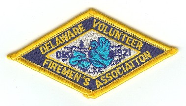 Delaware Volunteer Firemen's Association
Thanks to PaulsFirePatches.com for this scan.
Keywords: fire