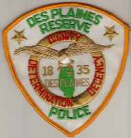 Des Plaines Reserve Police
Thanks to BlueLineDesigns.net for this scan.
Keywords: illinois