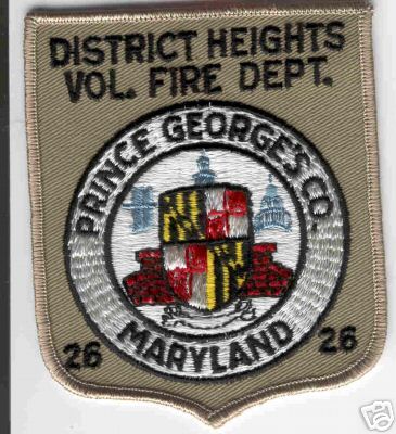 District Heights Vol Fire Dept
Thanks to Brent Kimberland for this scan.
County: Prince George's
Keywords: maryland volunteer department georges