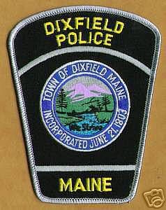 Dixfield Police (Maine)
Thanks to apdsgt for this scan.
Keywords: town of