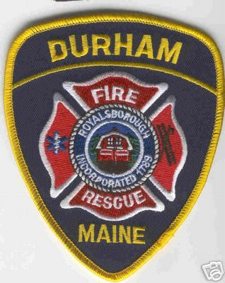 Durham Fire Rescue
Thanks to Brent Kimberland for this scan.
Keywords: maine