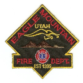 Eagle Mountain Fire Dept
Thanks to PaulsFirePatches.com for this scan.
Keywords: utah department