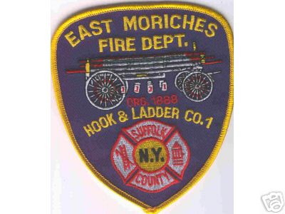 East Moriches Fire Dept Hook & Ladder Co 1
Thanks to Brent Kimberland for this scan.
Keywords: new york department company