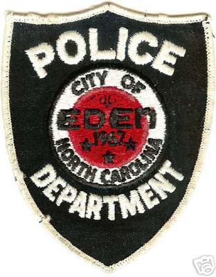 Eden Police Department
Thanks to Conch Creations for this scan.
Keywords: north carolina city of