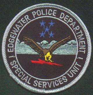 Edgewater Police Department Special Services Unit
Thanks to EmblemAndPatchSales.com for this scan.
Keywords: colorado