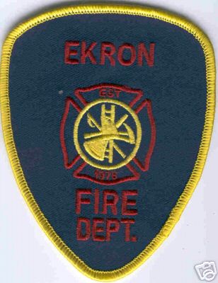 Ekron Fire Dept
Thanks to Brent Kimberland for this scan.
Keywords: kentucky department