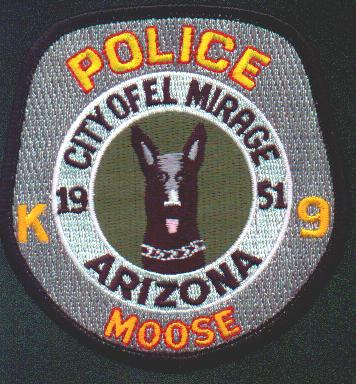 El Mirage Police K-9
Thanks to EmblemAndPatchSales.com for this scan.
Keywords: arizona city of k9