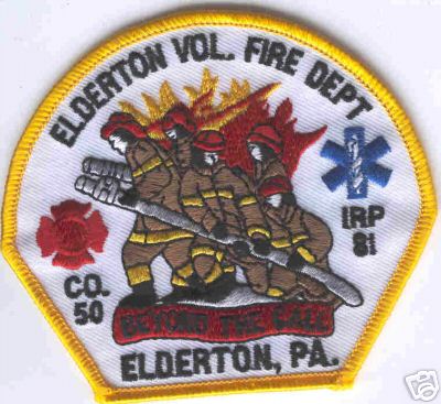Elderton Vol Fire Dept
Thanks to Brent Kimberland for this scan.
Keywords: pennsylvania volunteer department company 50 irp 81