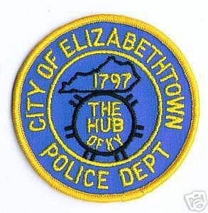 Elizabethtown Police Dept (Kentucky)
Thanks to apdsgt for this scan.
Keywords: department city of