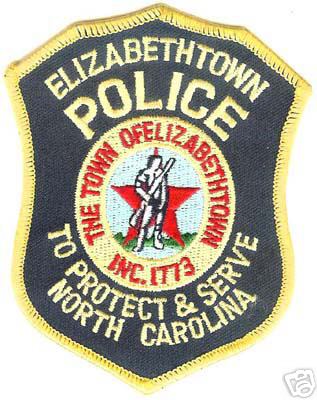 Elizabethtown Police
Thanks to Conch Creations for this scan.
Keywords: north carolina the town of