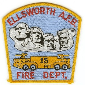 Ellsworth AFB Fire Dept
Thanks to PaulsFirePatches.com for this scan.
Keywords: south dakota department a.f.b. air force base usaf 15