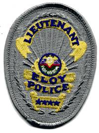 Eloy Police Lieutenant (Arizona)
Thanks to BensPatchCollection.com for this scan.
