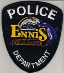 Ennis Police Department
Thanks to BlueLineDesigns.net for this scan.
Keywords: montana
