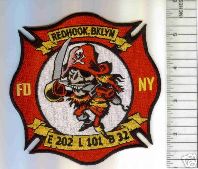 FDNY Fire Engine 202 Ladder 101 Battalion 32 (New York)
Thanks to Mark C Barilovich for this scan.
Keywords: department