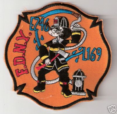 FDNY Fire Engine 246 Ladder 169
Thanks to Bob Brooks for this scan.
Keywords: new york department