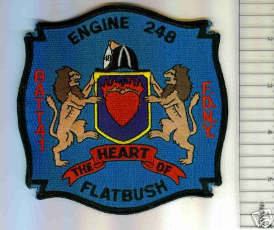 FDNY Fire Engine 248 Battalion 41 (New York)
Thanks to Mark C Barilovich for this scan.
Keywords: department