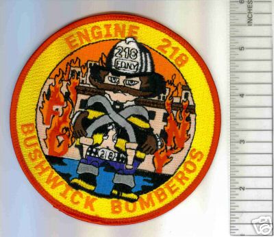 FDNY Fire Engine 218 (New York)
Thanks to Mark C Barilovich for this scan.
Keywords: department