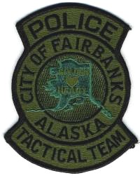 Fairbanks Police Tactical Team (Alaska)
Thanks to BensPatchCollection.com for this scan.
Keywords: city of