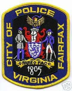 Fairfax Police (Virginia)
Thanks to apdsgt for this scan.
Keywords: city of