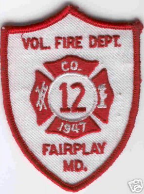 Fairplay Vol Fire Dept Co 12
Thanks to Brent Kimberland for this scan.
Keywords: maryland volunteer department company
