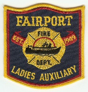 Fairport Fire Dept Ladies Auxiliary
Thanks to PaulsFirePatches.com for this scan.
Keywords: new york department